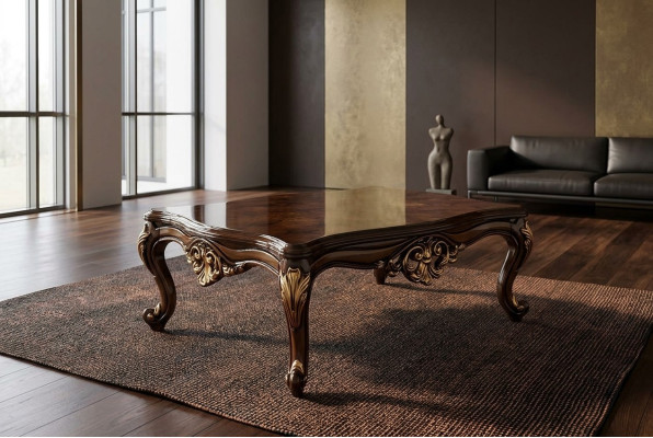 Wood table side table furniture luxury coffee table brown coffee tables living room