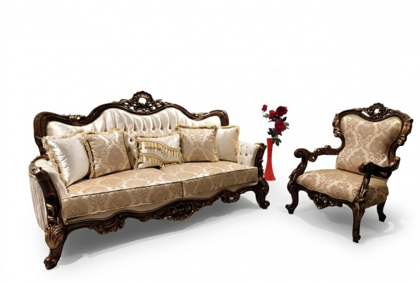 Classic sofa set living room sofa couch furniture 3+1 seat