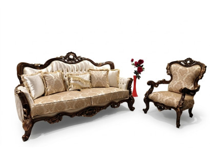Classic sofa set living room sofa couch furniture 3+1 seat