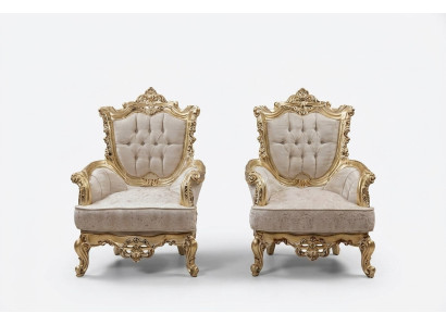 Chesterfield Armchair Set Suite 1+1 Seater Couch Upholstered Furniture Interior