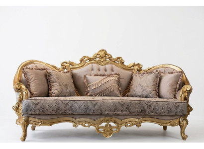 Three-seater couch upholstery furniture classic sofa French decor
