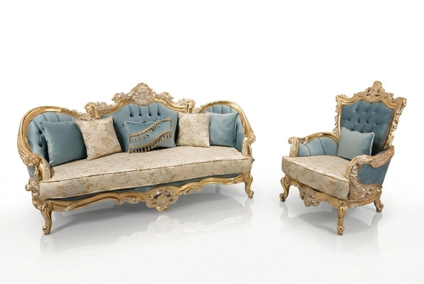 Living room sofa set classic sofa couch furniture 3+1 seater