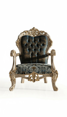 Baroque Armchair Chesterfield Wingback Chair Classic Single Seater Sofa Couch