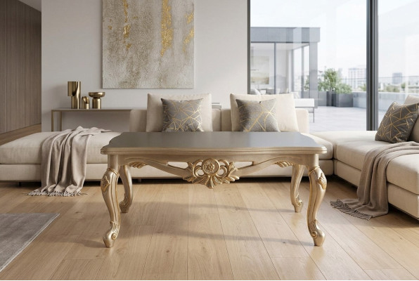 Coffee table furniture 120x80 tables wood baroque rococo