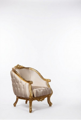 Chesterfield Round Chair Couch Upholstered Furniture Seating Sofa Single Seater