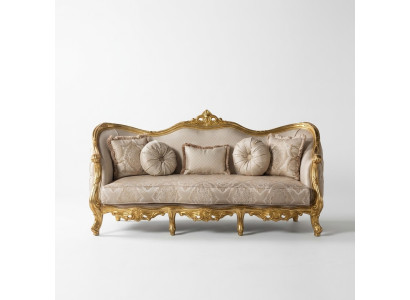 Luxury Couch Classic Three-Seater Sofa Couches Furniture Fabric Sofa
