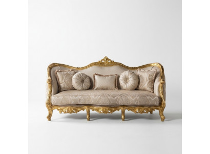 Luxury Couch Classic Three-Seater Sofa Couches Furniture Fabric Sofa