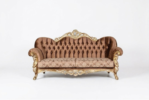 Classic Three-Seater Baroque Sofa Furniture 3-Piece French Furniture