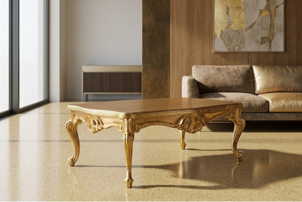 Luxury coffee table grid 136x90 baroque rococo tables rectangular decorations