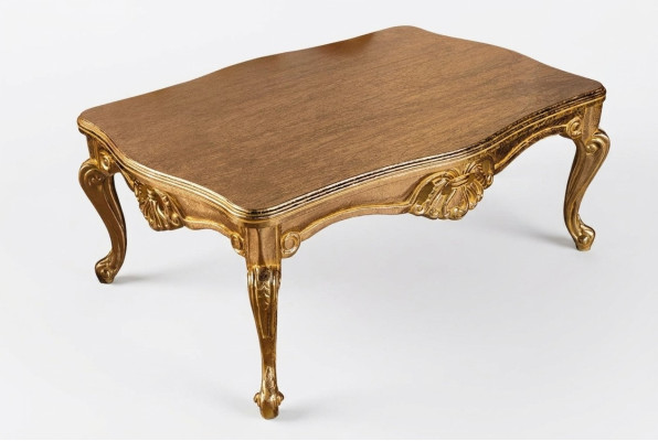 Luxury coffee table grid 136x90 baroque rococo tables rectangular decorations