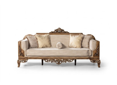 Modern three-seater couch upholstered furniture sofa baroque rococo sofas couches velvet