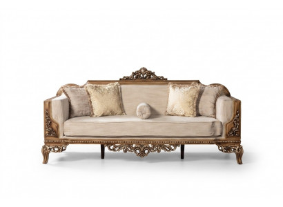 Modern three-seater couch upholstered furniture sofa baroque rococo sofas couches velvet