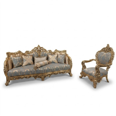 Luxury Furniture Sofa Set 2-piece Classic Furniture Sofa Couch Suites