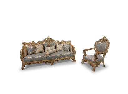 Luxury Furniture Sofa Set 2-piece Classic Furniture Sofa Couch Suites