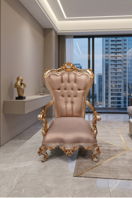 Beige Chesterfield Armchair Antique Style Chairs Armchair Baroque Rococo Furniture