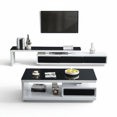 Designer Modern Sideboard Black and White Dresser TV Stands Luxury