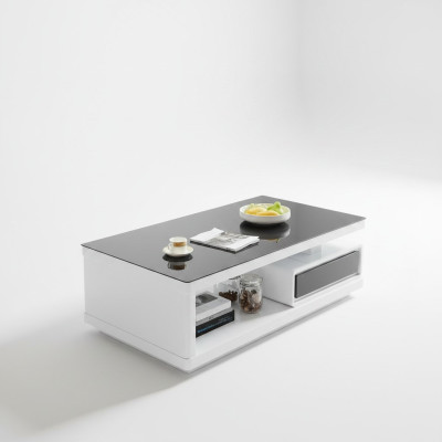 Luxury coffee table side table glass table modern furniture design