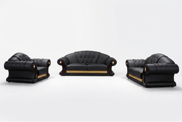 Leather sofa 3-piece set suite sofa couch group suites living room