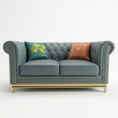 Chesterfield two-seater couch design furniture classic sofas