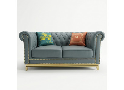 Chesterfield two-seater couch design furniture classic sofas