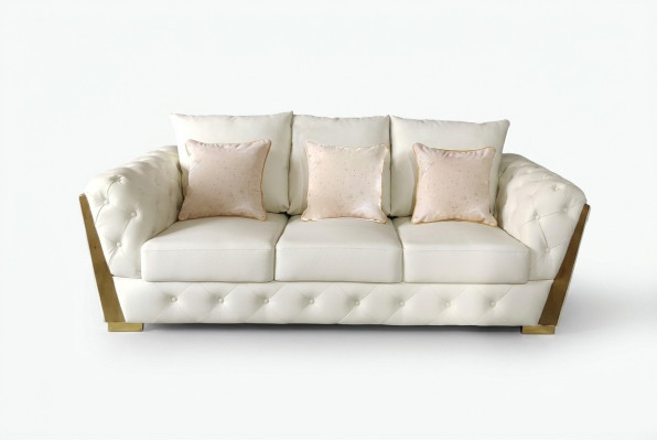 Three-seater couch furniture interior Chesterfield Medusa luxury interior