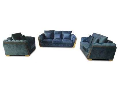 Chesterfield Sofa Set Couch Set 3+2+1 Furniture Fabric Sofa Couches 3-piece.