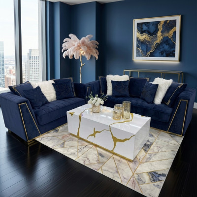 Medusa Couch Set Suite 3+2 Sofa Sofa Sets Couches Seating Furniture Fabric