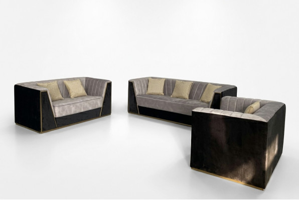 Medusa Seating Furniture Couch Set Fabric Sofa Couches Furniture Furnishings 3-piece