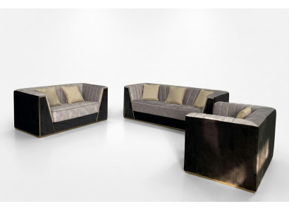 Medusa Seating Furniture Couch Set Fabric Sofa Couches Furniture Furnishings 3-piece