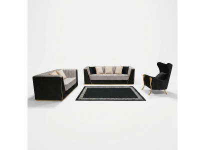 Living Room 3-piece Sofa Set 3+2+1 Seater with Soft Fabric Cover Relax