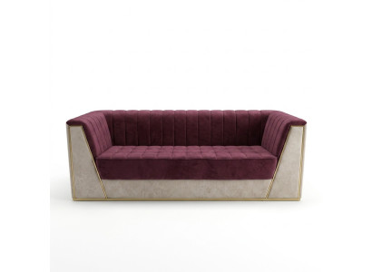 Rose Medusa Three-Seater Couch Upholstery Soft Couches Sofas Furniture Fabric