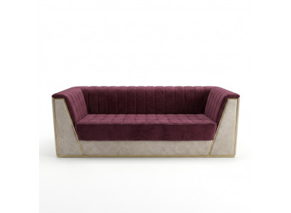 Rose Medusa Three-Seater Couch Upholstery Soft Couches Sofas Furniture Fabric