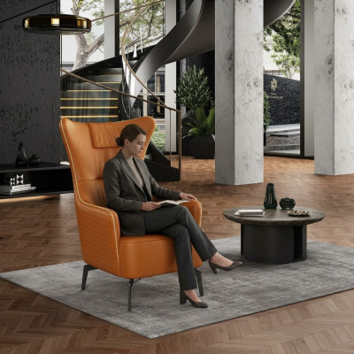 Wing chair armchair single chair hotel relax furniture office reception