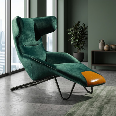 Luxury Green Armchair 1-Seater Living Room Upholstered Seating Upholstered Armchair