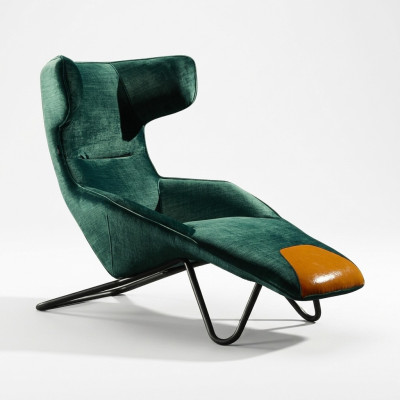 Luxury Green Armchair 1-Seater Living Room Upholstered Seating Upholstered Armchair