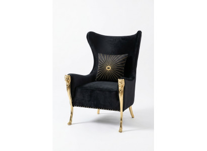 Luxury armchair couch upholstery furniture single seater couches sofa wingback chair