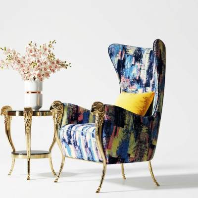 Armchair, wingback chair, couches, furniture, television design, furniture, interior decoration.