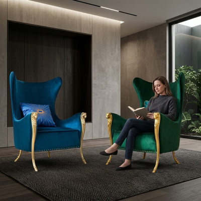 Luxury armchair single-seat couch furniture hotel reception office decor