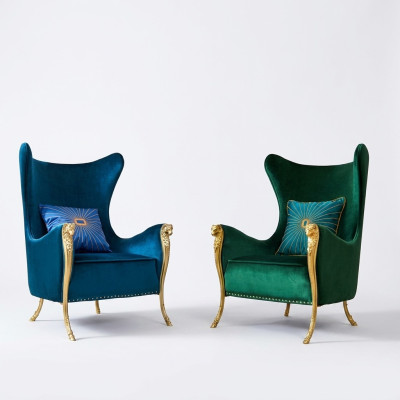 Luxury armchair single-seat couch furniture hotel reception office decor