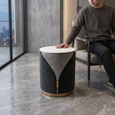 Modern side table round table living room storage table luxury furniture