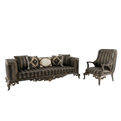 Classic sofa set 3+1 seat furniture upholstery sets sofas