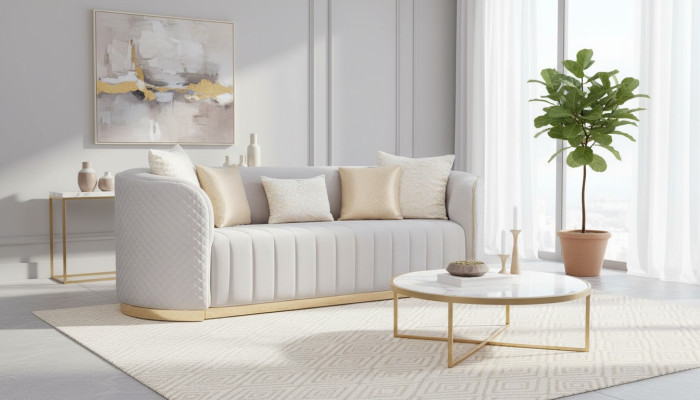 Oval couch two-seater couches furniture sofa furnishing living room sofas
