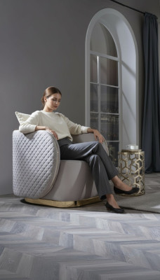 Club furniture hotel room armchair chair furnishings practice round chair
