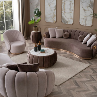 Sofa set Couch Upholstery Furniture Set 3+1 Coffee table 3-piece Seat cushions Sets