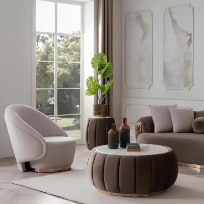 Round coffee table upholstered table with round tabletop coffee tables tables furniture