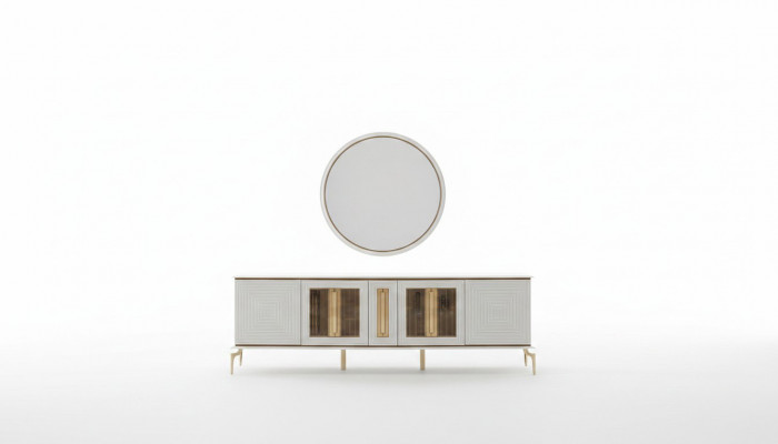 Luxury Sideboard xxl Dresser 240cm Cabinet Dressers Sideboard Big 2-piece