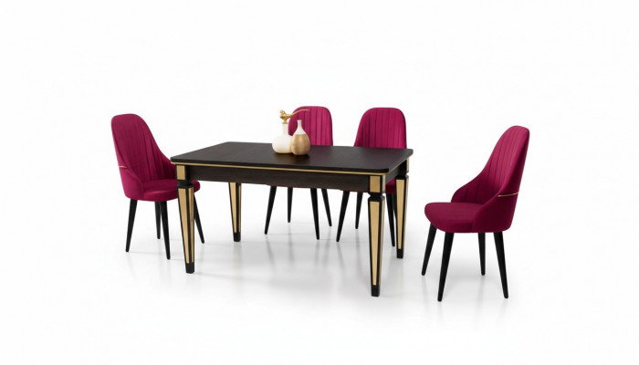 Dining table dining room furniture dining set dining group table 4x chairs 5-piece dining set.