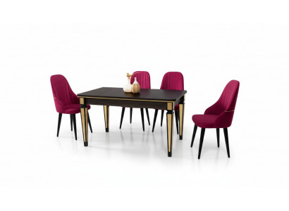 Dining table dining room furniture dining set dining group table 4x chairs 5-piece dining set.