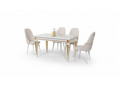Dining table dining set dining room set seating furniture set dining room sets 4 chairs 5-piece set
