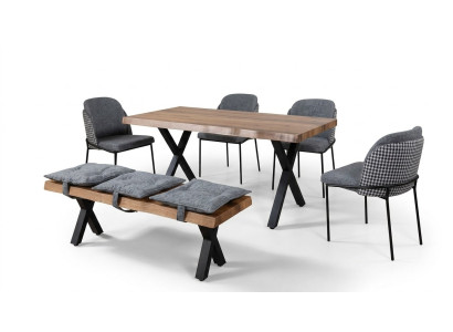 Dining table 4 chairs bench seat seating bench original set dining room dining room set